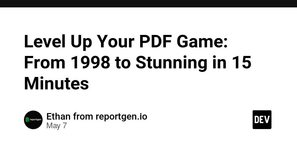 Level Up Your PDF Game: From 1998 to Stunning in 15 Minutes