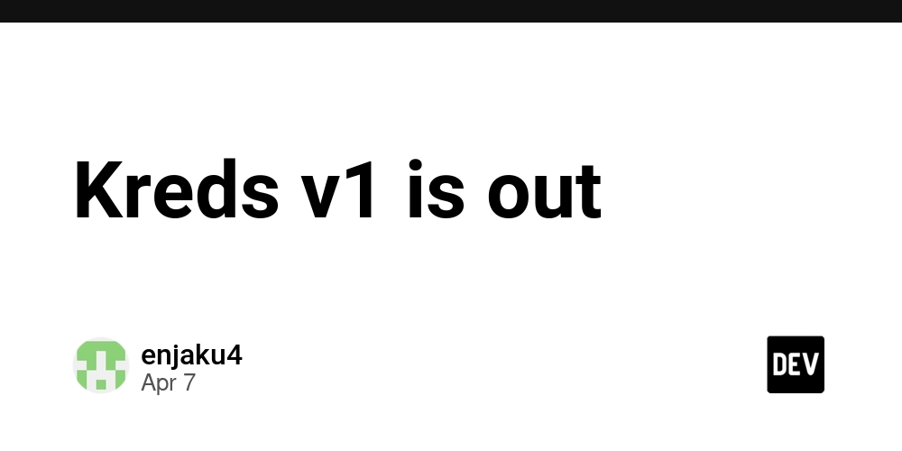 Kreds v1 is out