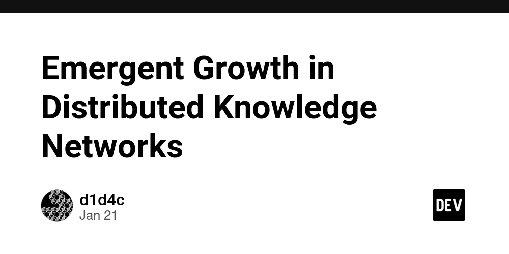 Emergent Growth in Distributed Knowledge Networks