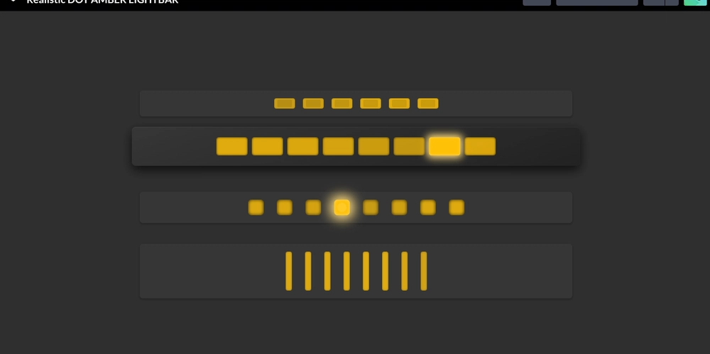 Realistic DOT AMBER LIGHTBAR