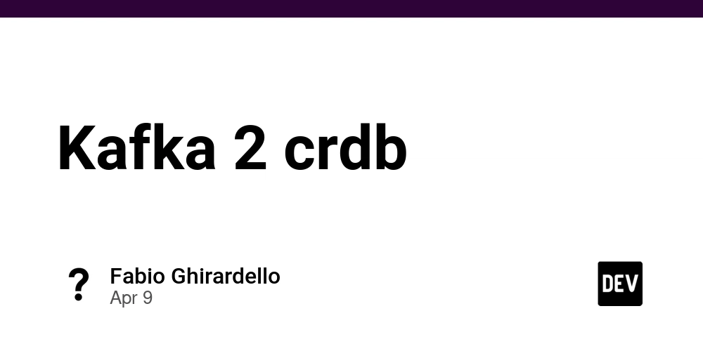 Kafka 2 crdb