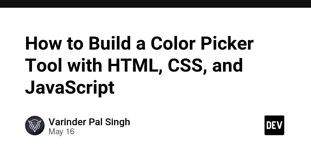 How to Build a Color Picker Tool with HTML, CSS, and JavaScript