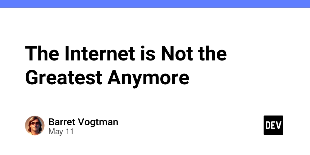 The Internet is Not the Greatest Anymore