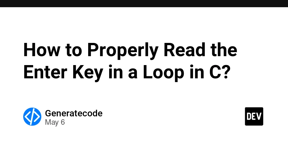 How to Properly Read the Enter Key in a Loop in C?
