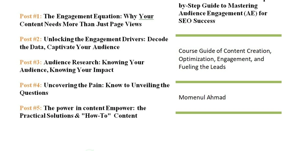 Content That Converts: Mastering Audience Engagement (AE) for SEO Success