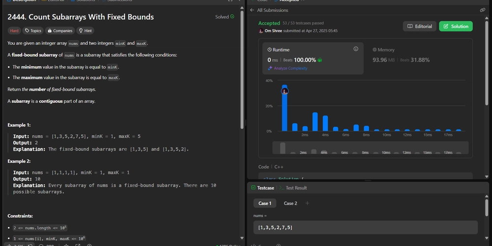 Beginner-Friendly Guide to Solving "Count Subarrays With Fixed Bounds" | LeetCode 2444 Explained (C++ | JavaScript | Python)