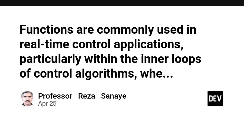Functions are commonly used in real-time control applications, particularly within the inner loops of control algorithms, where speed and accuracy are essential. The performance of trigonometric functions is a key care for designers of these systems as it