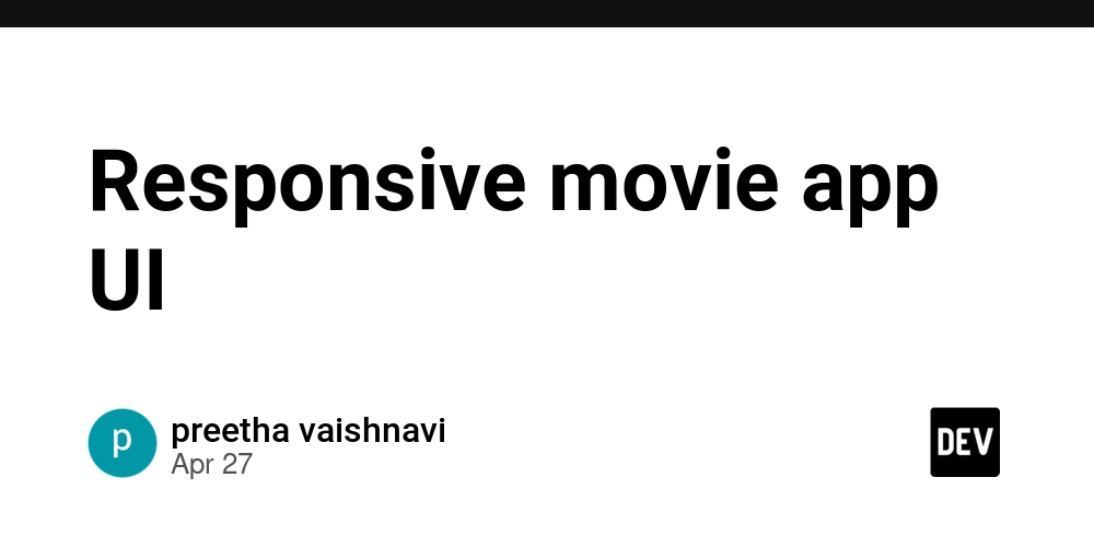 Responsive movie app UI