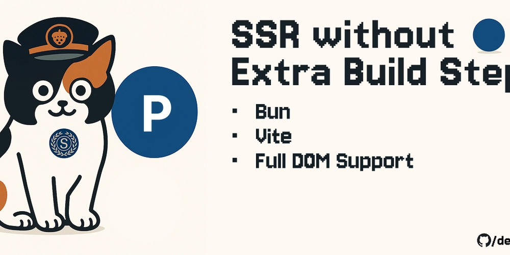 Proton: Pluggable SSR + DOM | Or How I implemented better SSR from scratch