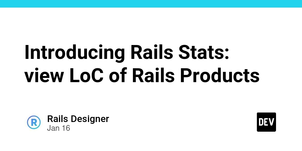 Introducing Rails Stats: view LoC of Rails Products