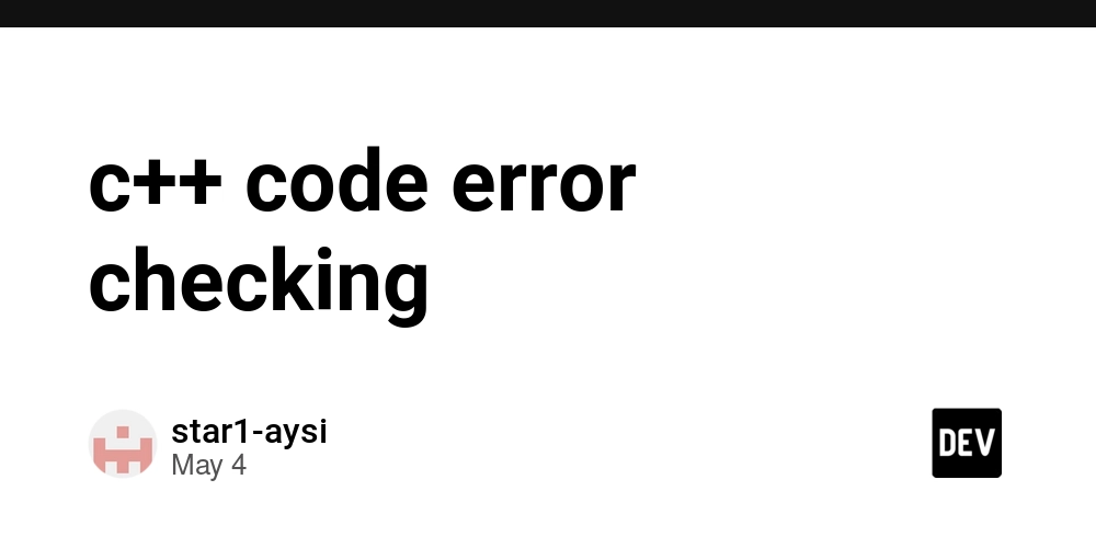 c++ code error checking