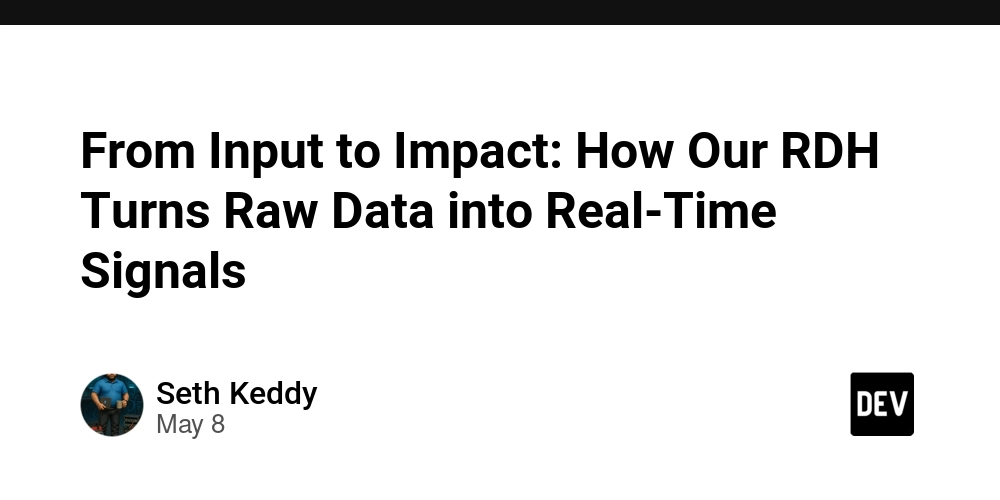 From Input to Impact: How Our RDH Turns Raw Data into Real-Time Signals