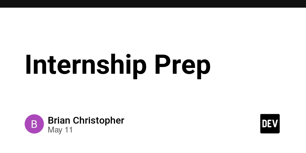 Internship Prep
