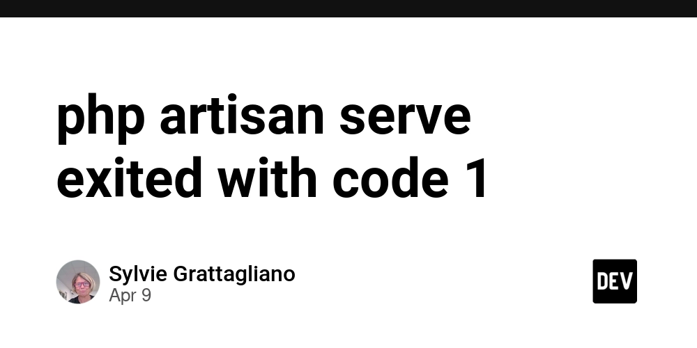 php artisan serve exited with code 1