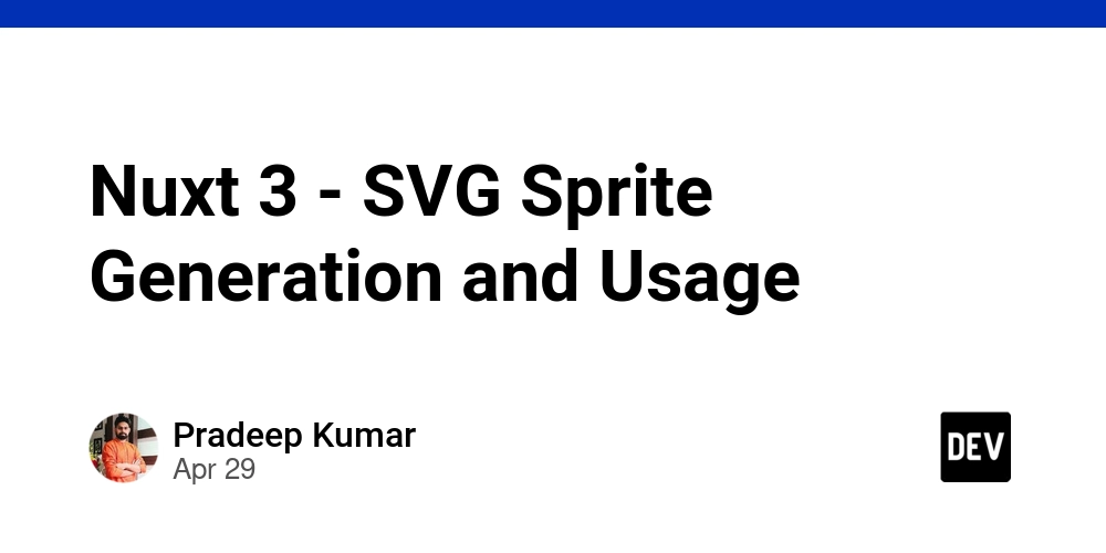 Nuxt 3 - SVG Sprite Generation and Usage