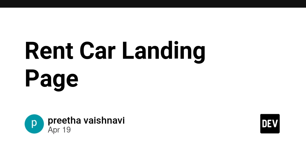 Rent Car Landing Page