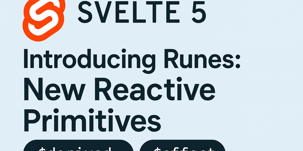 Understanding Svelte 5 Runes: $derived vs $effect