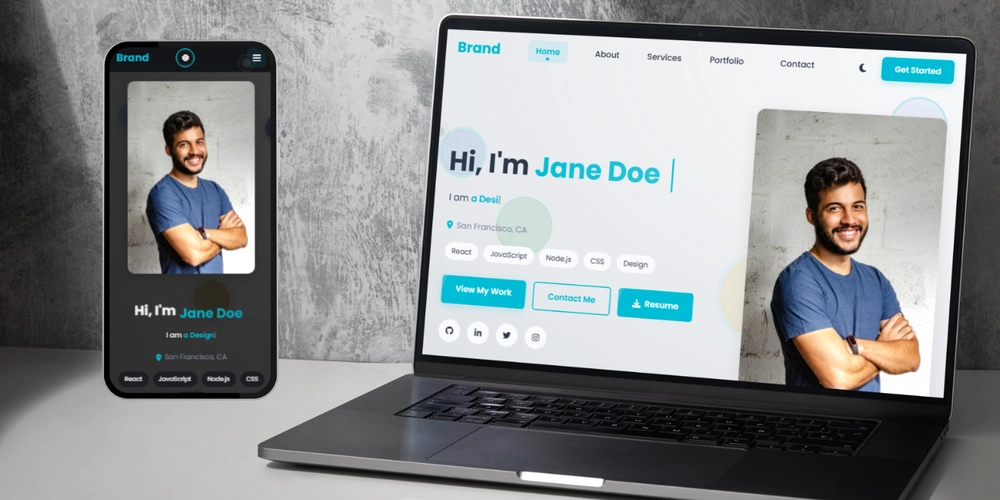 I built a clean HTML/CSS/JS portfolio template for freelancers and junior devs