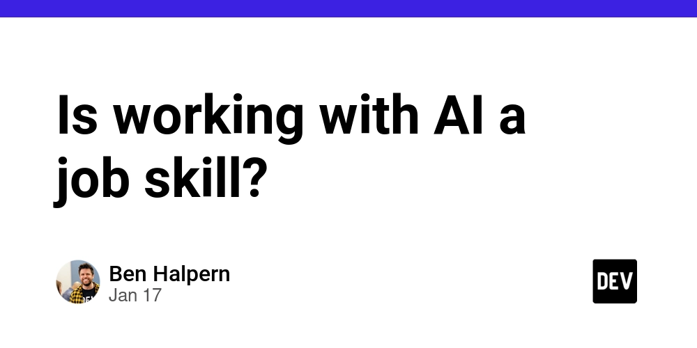 Is working with AI a job skill?