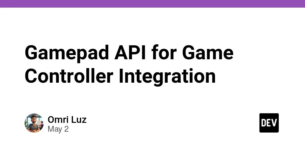 Gamepad API for Game Controller Integration