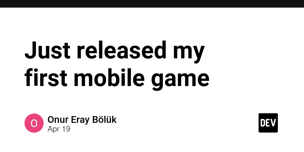 Just released my first mobile game