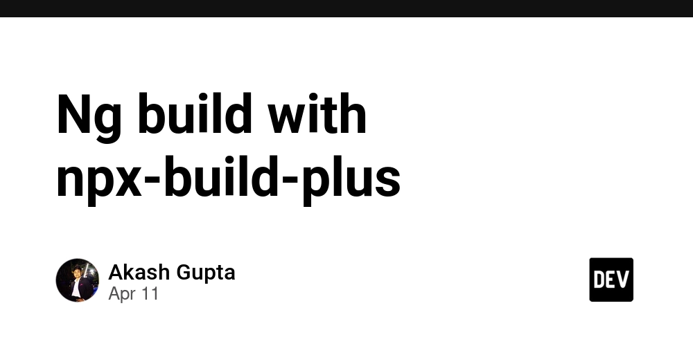 Ng build with npx-build-plus