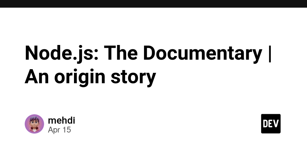 Node.js: The Documentary | An origin story
