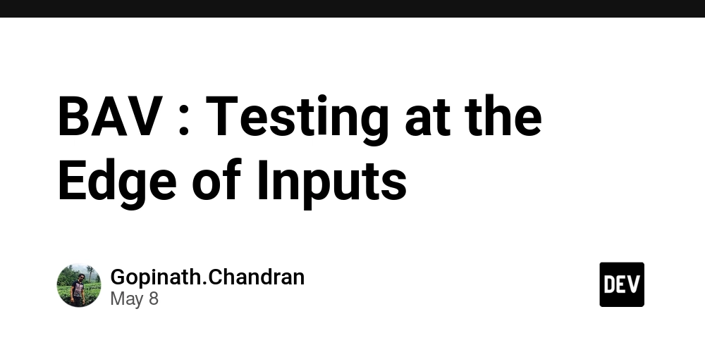BAV : Testing at the Edge of Inputs