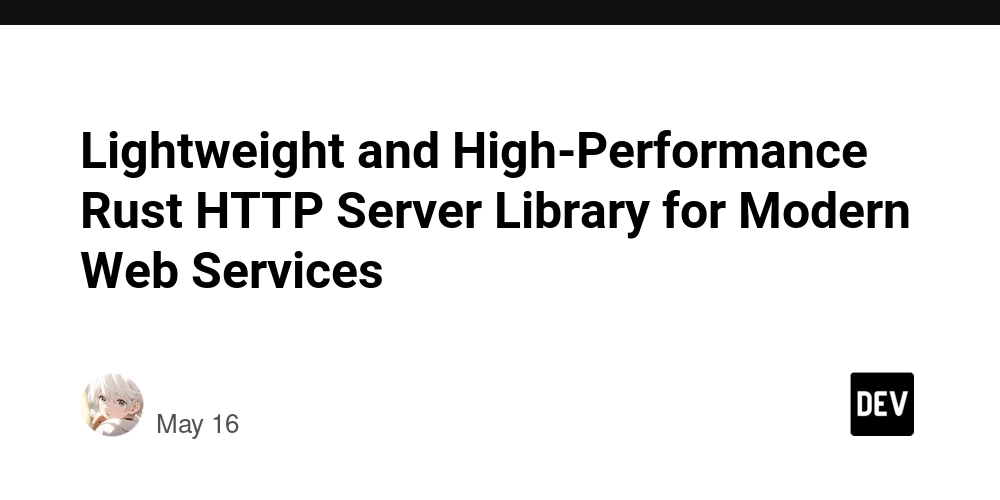 Lightweight and High-Performance Rust HTTP Server Library for Modern Web Services