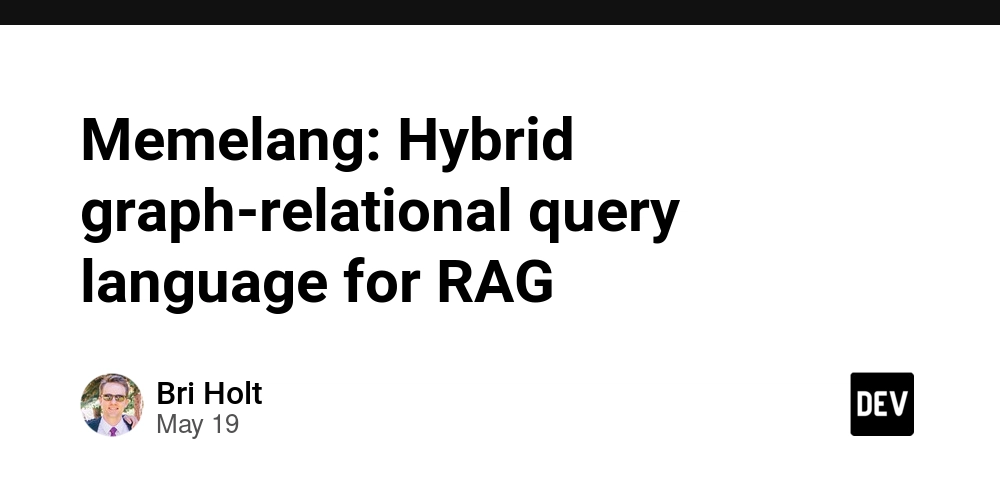 Memelang: Hybrid graph-relational query language for RAG