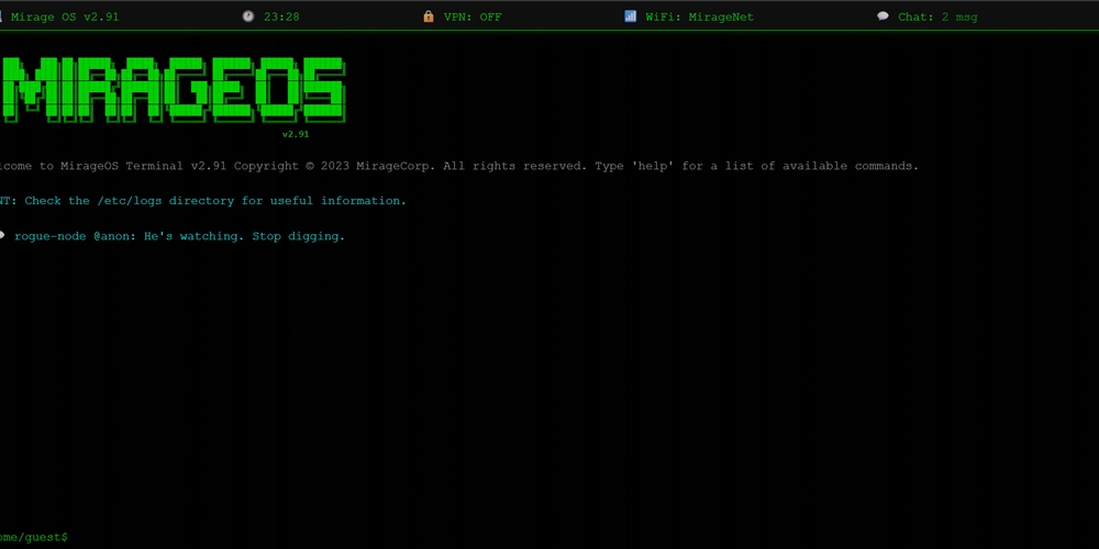 Who Is Mirage? Crack the Terminal. Quack the Code.