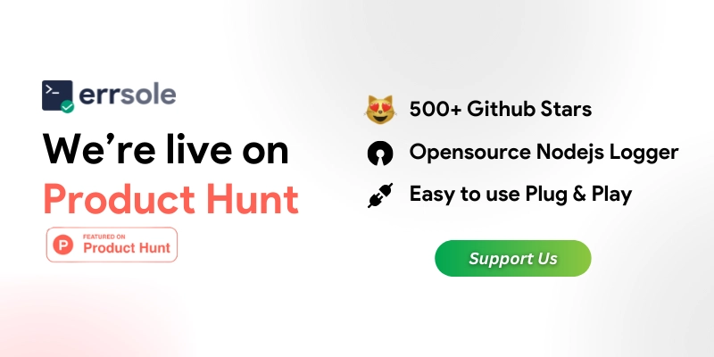 Errsole Live on Product Hunt
