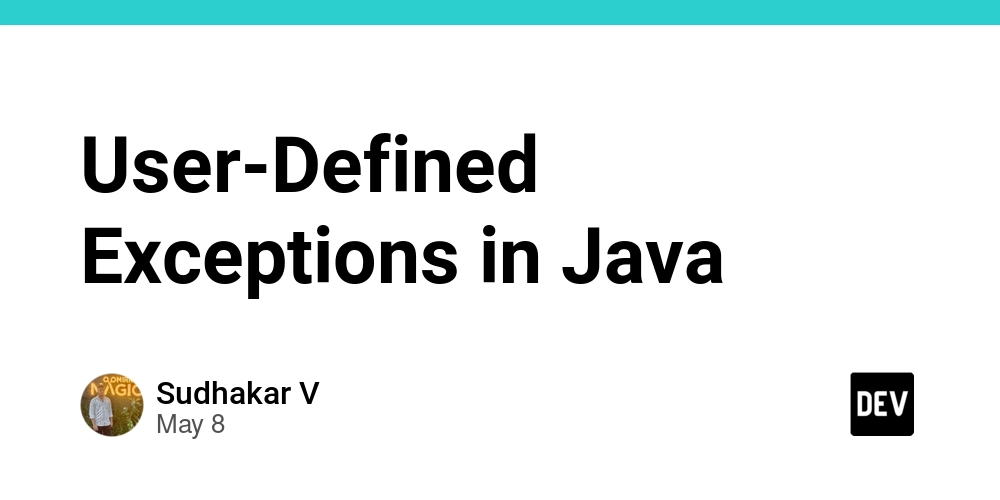 User-Defined Exceptions in Java