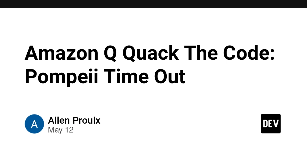 Amazon Q Quack The Code: Pompeii Time Out