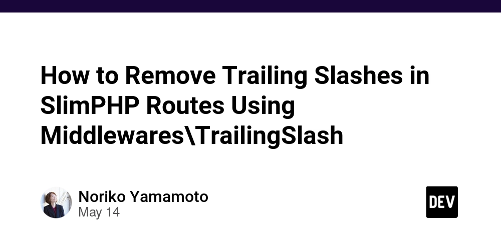How to Remove Trailing Slashes in SlimPHP Routes Using Middlewares\TrailingSlash