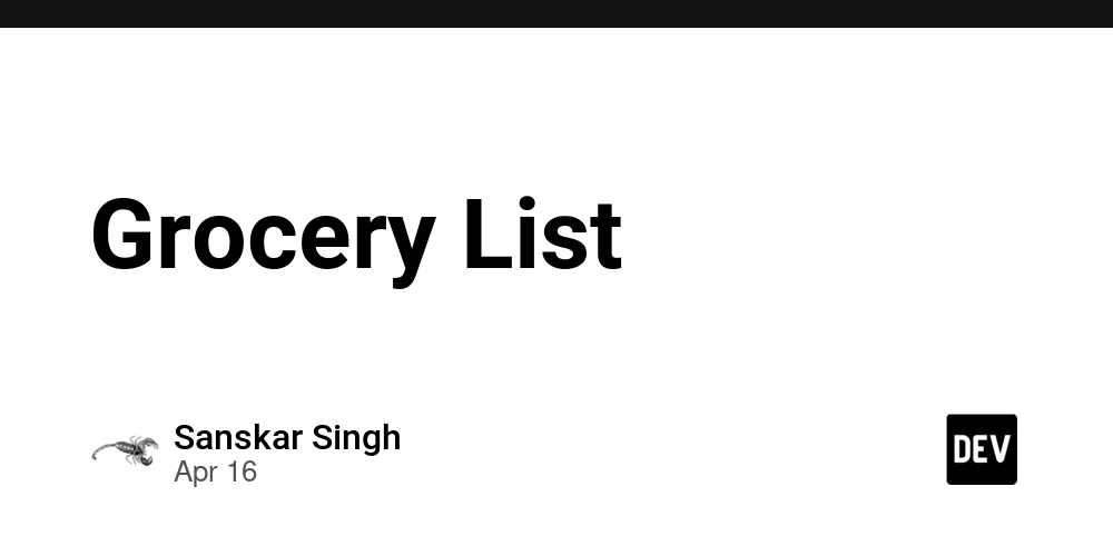 Grocery List