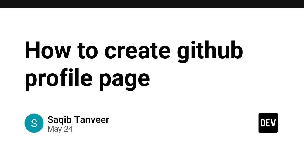 How to create github profile page