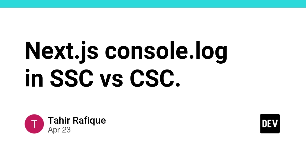 Next.js console.log in SSC vs CSC.