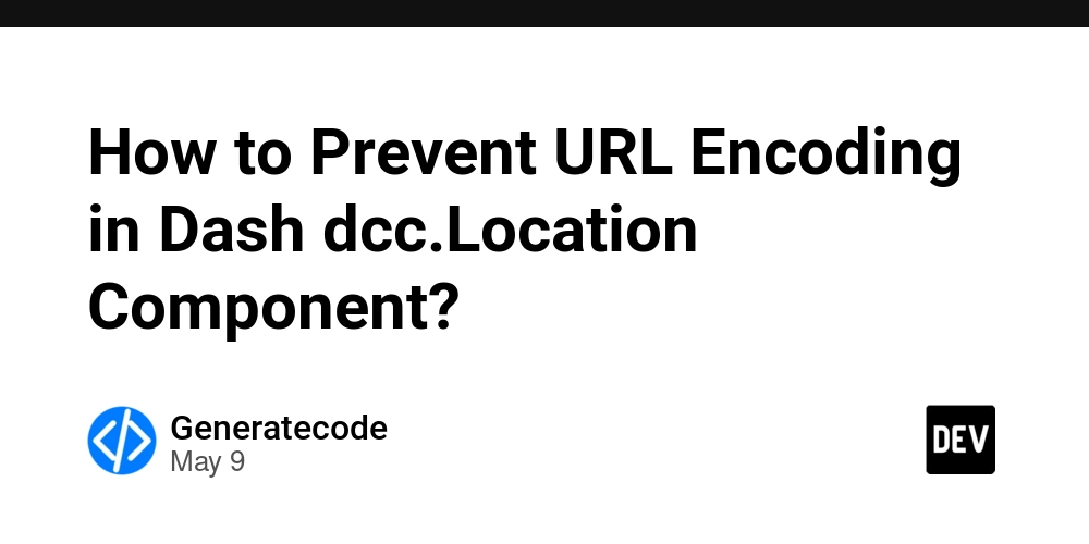 How to Prevent URL Encoding in Dash dcc.Location Component?