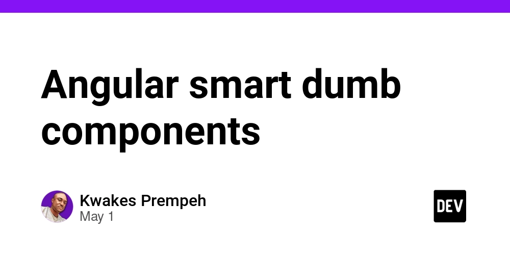 Angular smart dumb components
