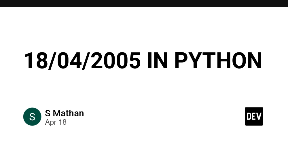 18/04/2005 IN PYTHON