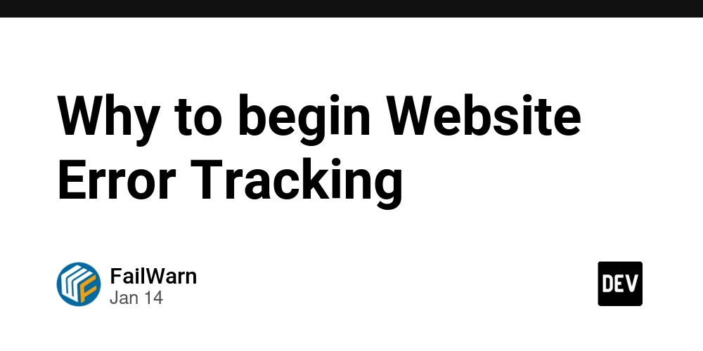 Why to begin Website Error Tracking