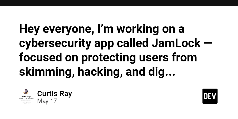Hey everyone, I’m working on a cybersecurity app called JamLock — focused on protecting users from skimming, hacking, and digital identity theft in real time. It includes features like NFC skimmer detection, encrypted vaults, behavioral security, emergenc
