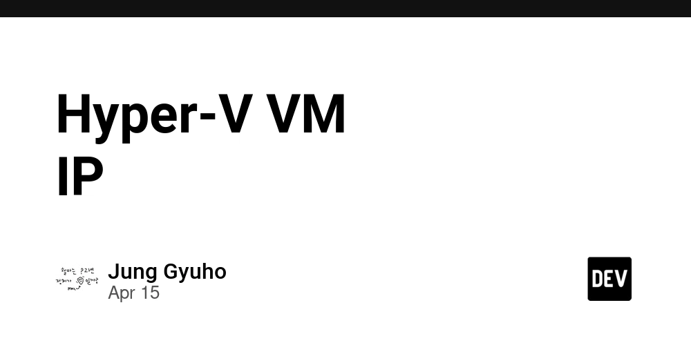 Hyper-V VM 의 스위치에 고정 IP 부여하기