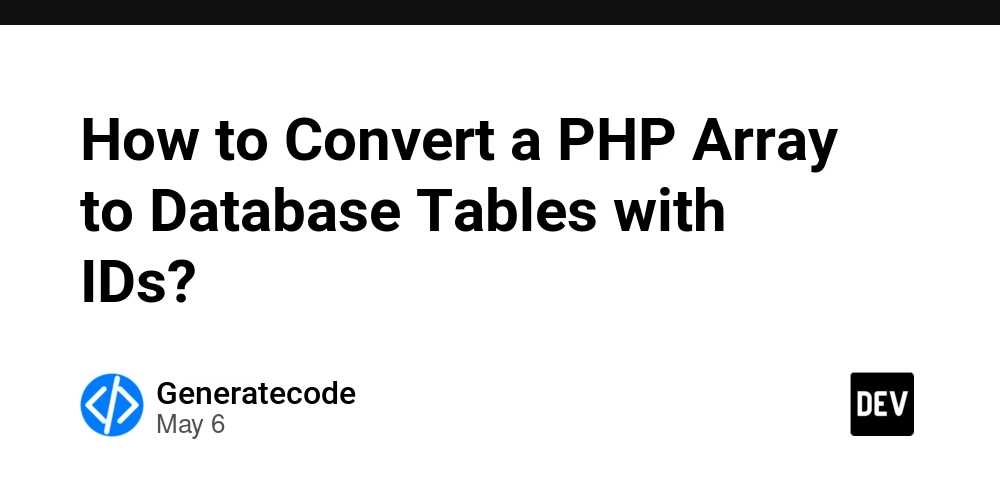 How to Convert a PHP Array to Database Tables with IDs?