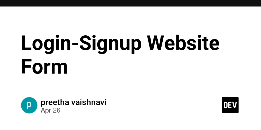 Login-Signup Website Form