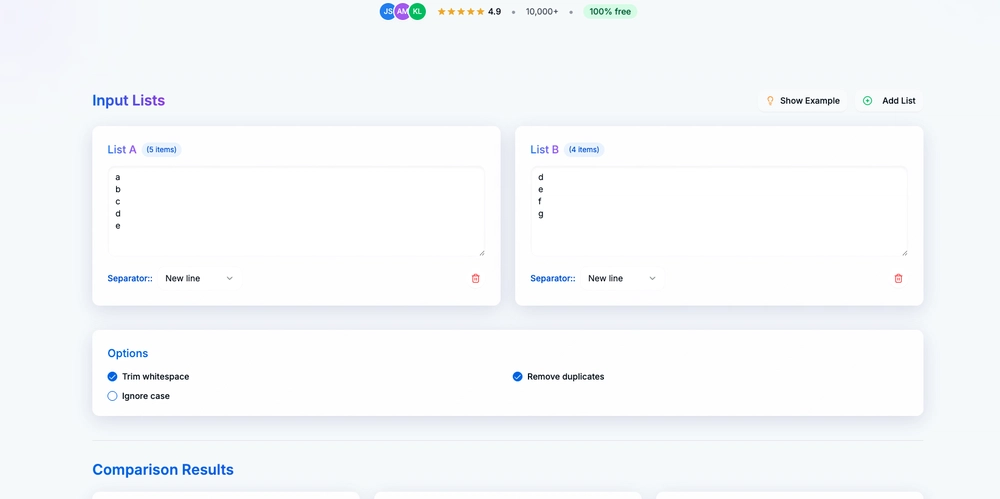 Quick Multi List Diff for Developers: Meet List Compare