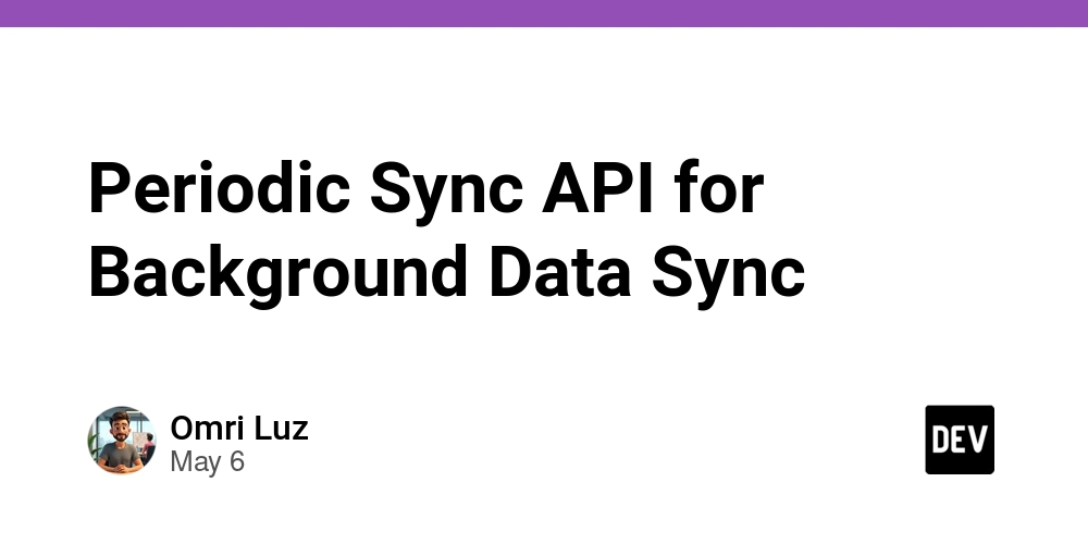 Periodic Sync API for Background Data Sync