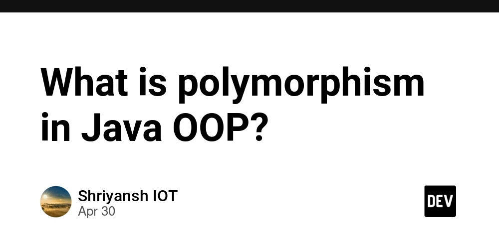 What is polymorphism in Java OOP?