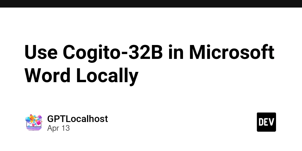 Use Cogito-32B in Microsoft Word Locally